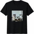 Funny Cats Drinking Beer Cotton T-Shirt product image 1