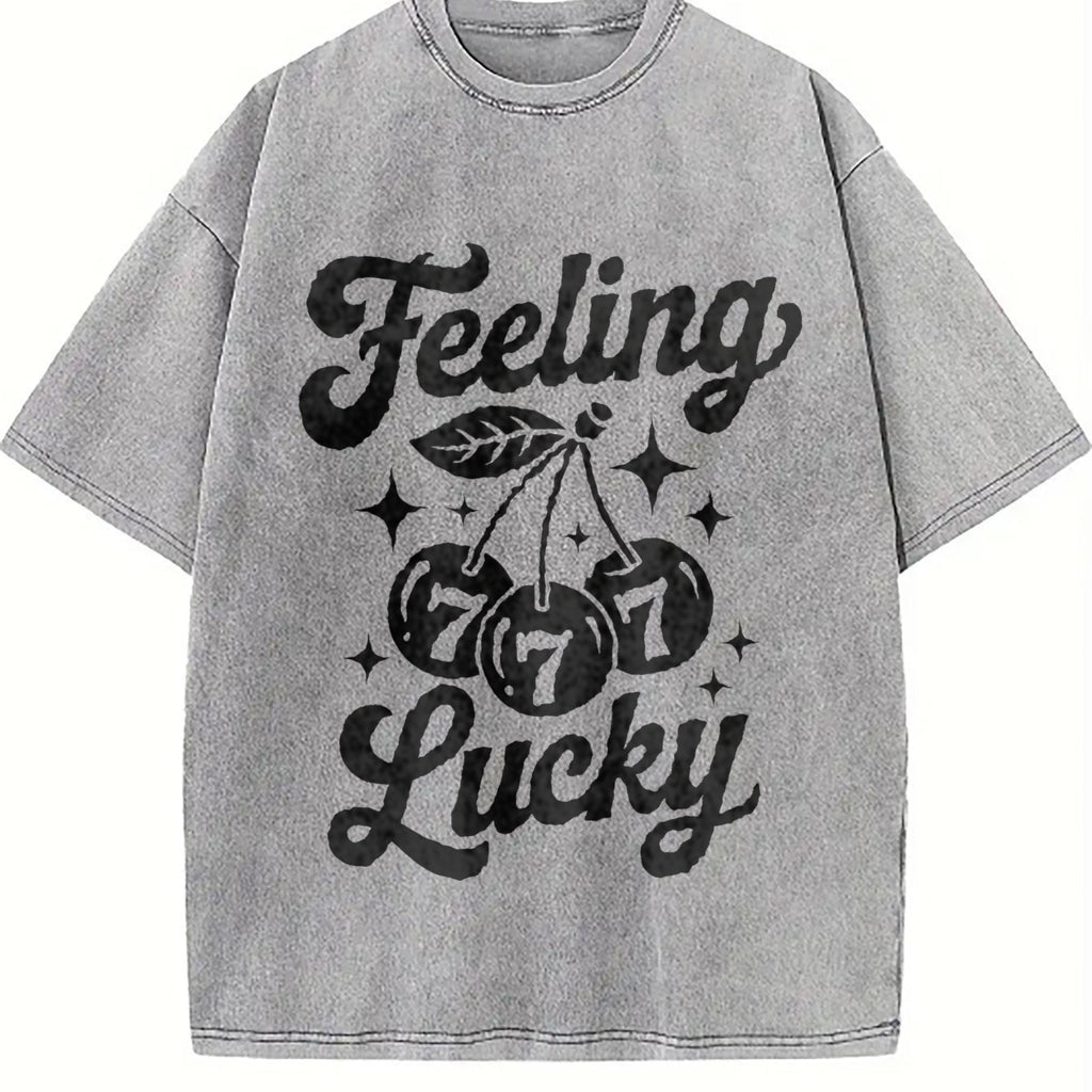 Feeling Lucky Vintage Washed T-Shirt product image 5