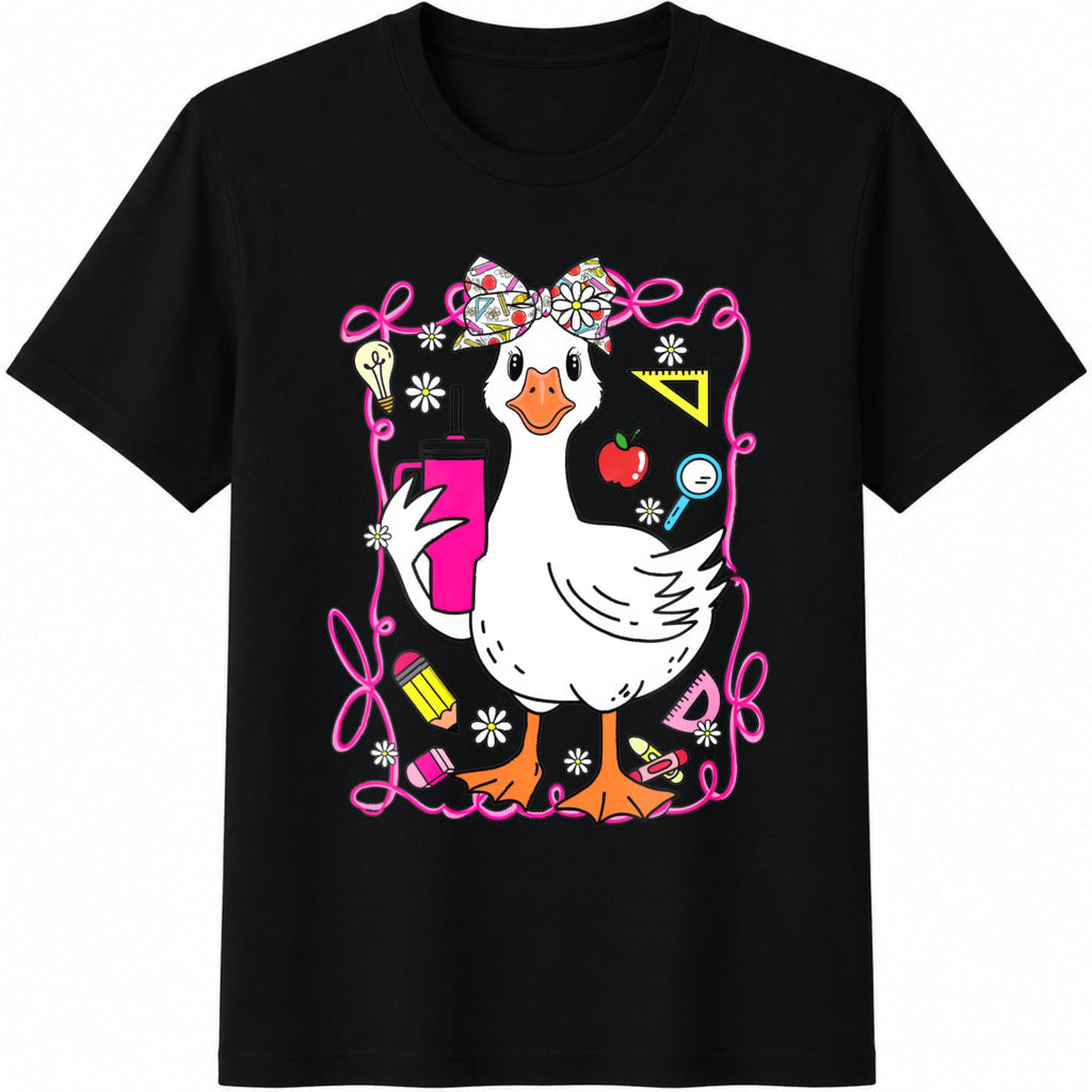 Funny Teacher Goose Cotton T-Shirt product image 1