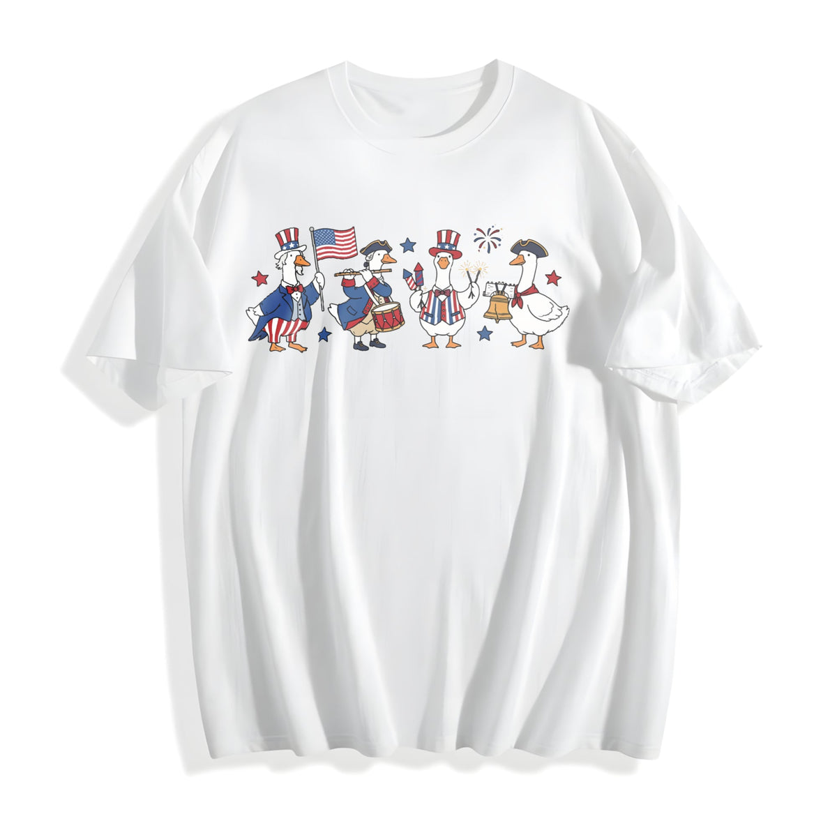 Patriotic Goose Cotton T-Shirt product image 2