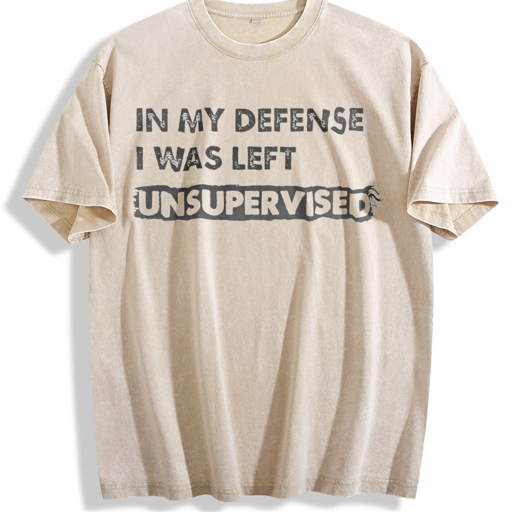 In My Defense I Was Unsupervised Funny Misbehaving Vintage product image 1