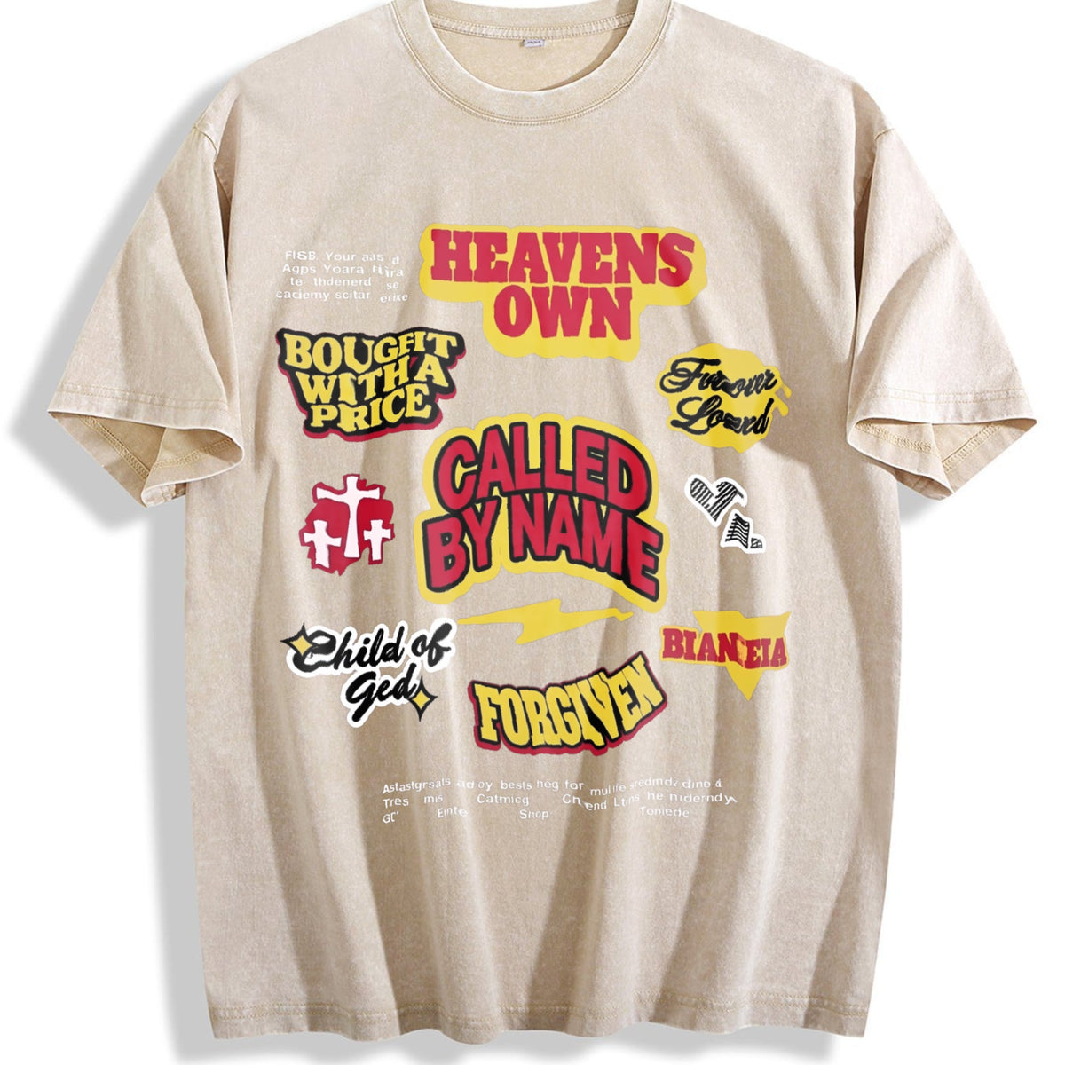 Christian Cross Vintage Washed T-Shirt product image 1