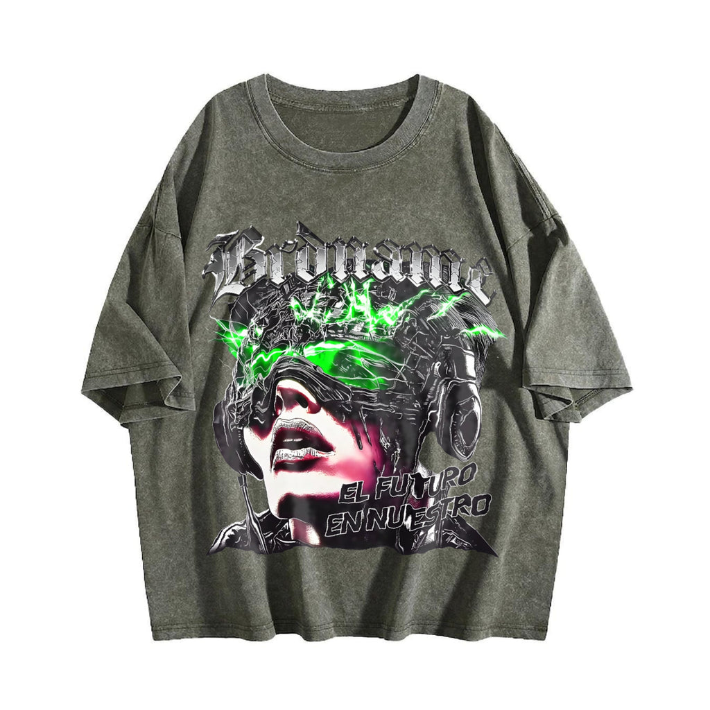Cyberpunk Futuristic Character El Futuro En Nuestro Vintage product image 4