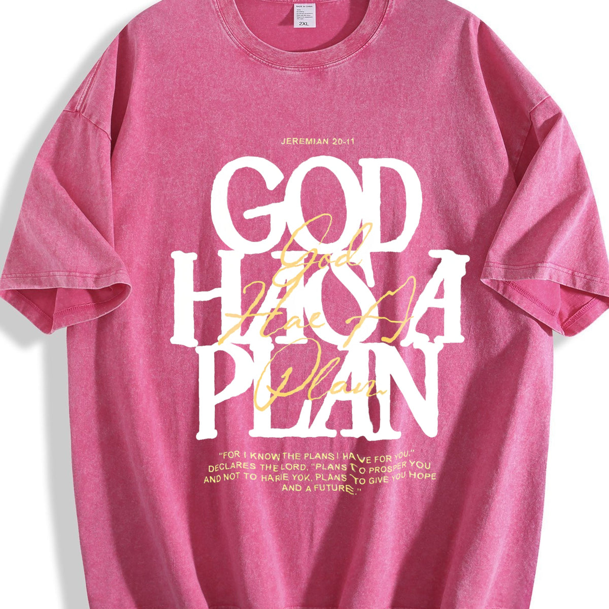 230 'god Has A Plan' Letter Comfortablefashionable Vintage product image 7