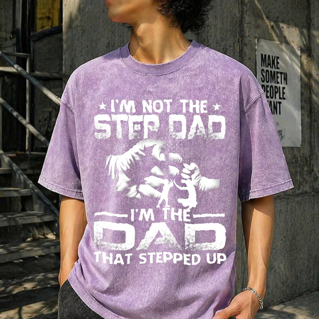 I'm Not The Stepdad Vintage Washed T-Shirt product image 13