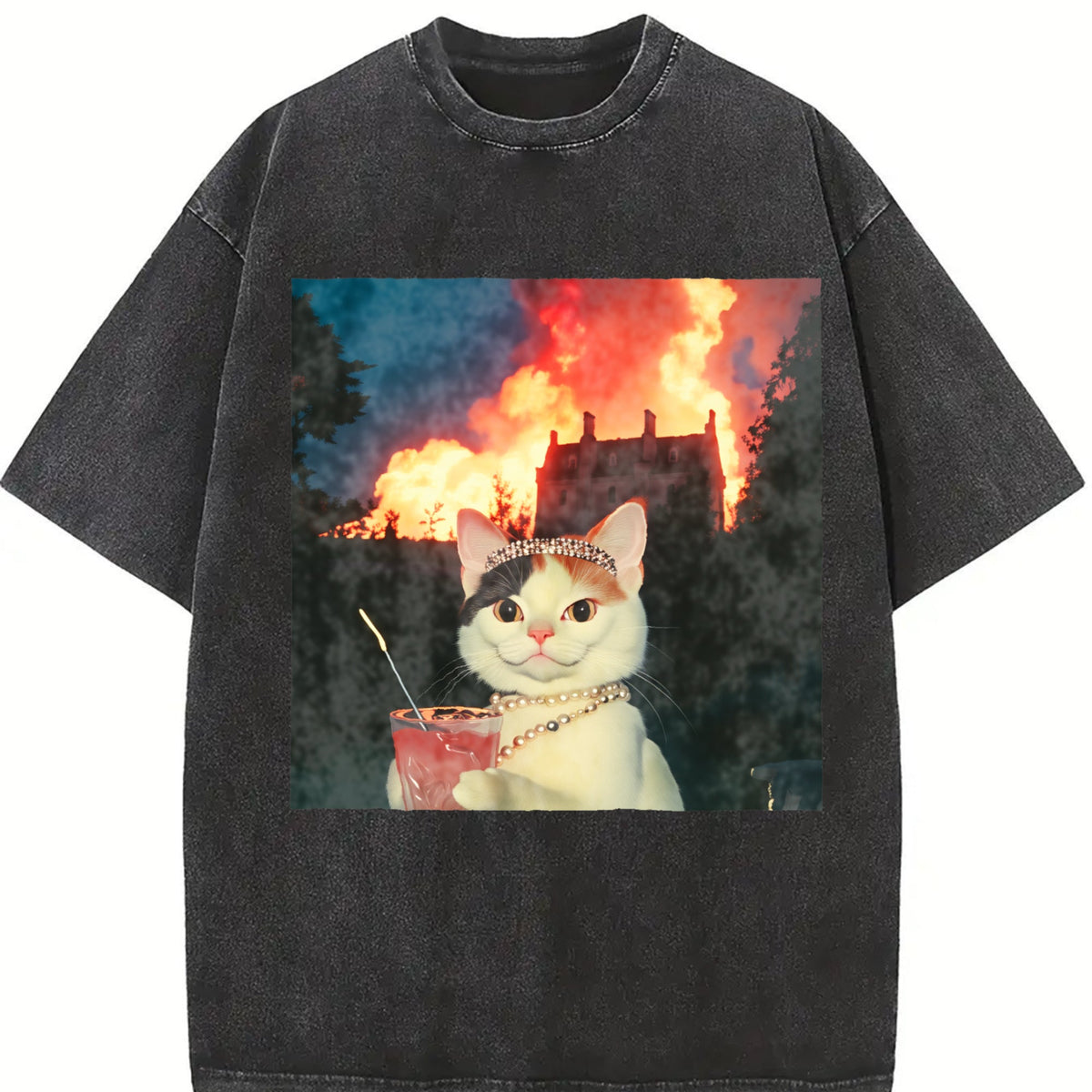 Patterned Vintage Washed T-Shirt product image 2