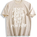 Jesus Died For Me Now I Live Vintage Washed T-Shirt product image 1