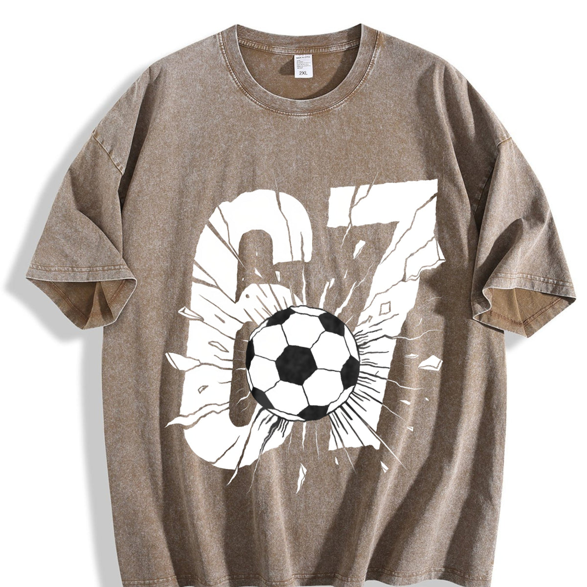 Global Soccer Fan Vintage Washed T-Shirt product image 3