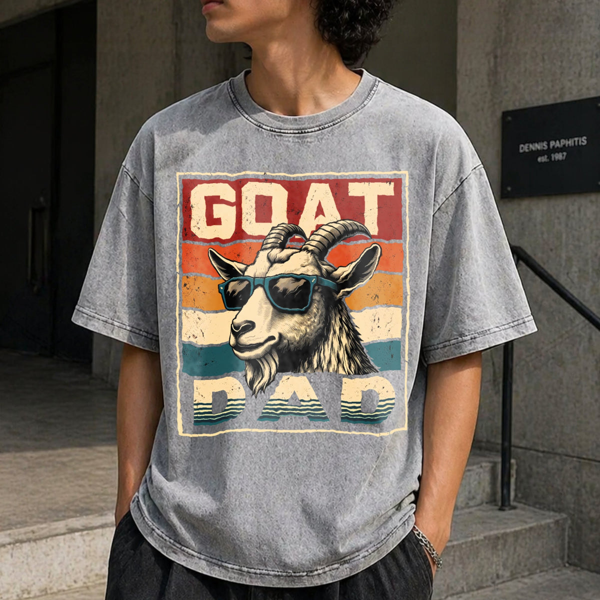 Goat Daddy Vintage Washed T-Shirt product image 5