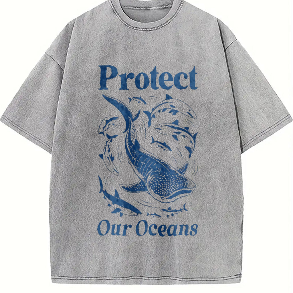 Protect Our Oceans Vintage Washed T-Shirt product image 5