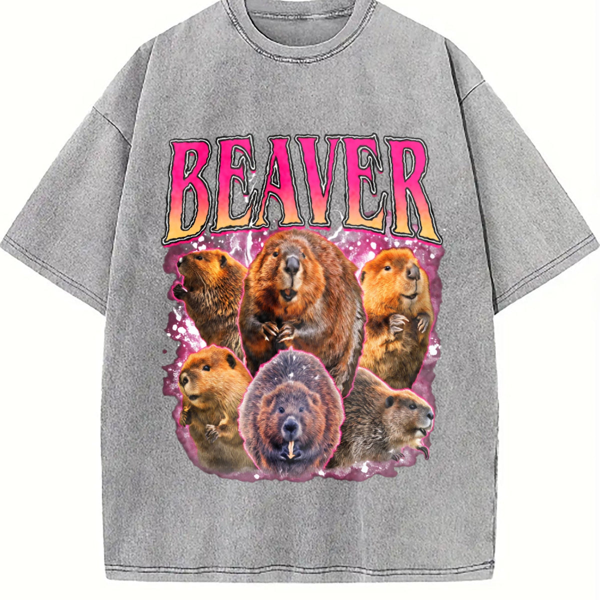 Beaver Vintage Washed T-Shirt product image 5