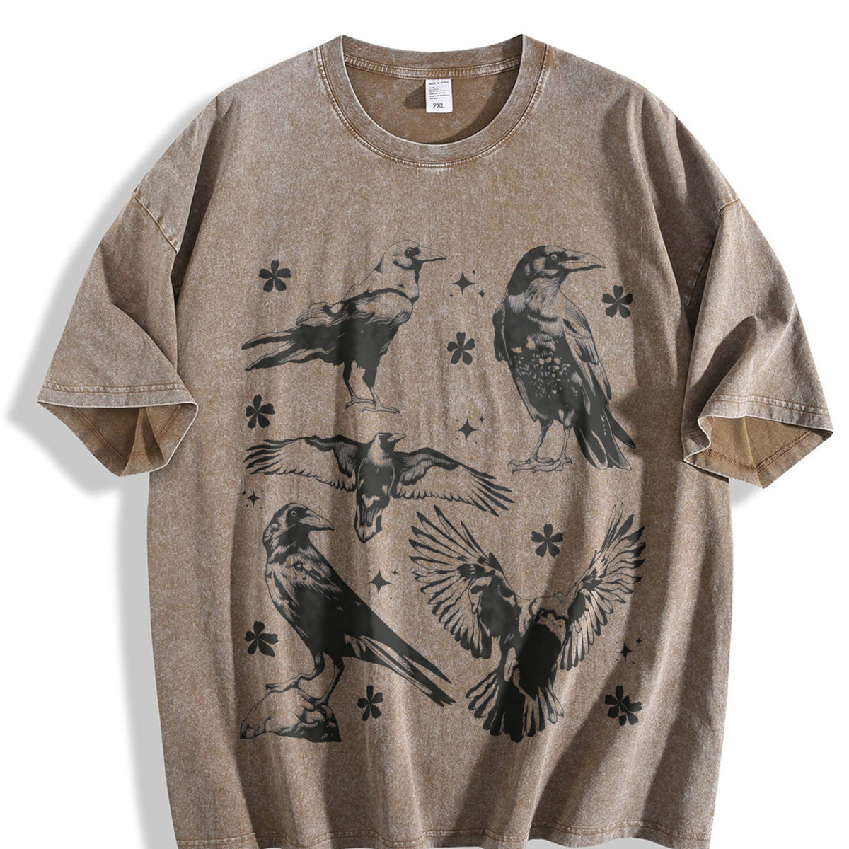 Ravens Tattoo Vintage Washed T-Shirt product image 3