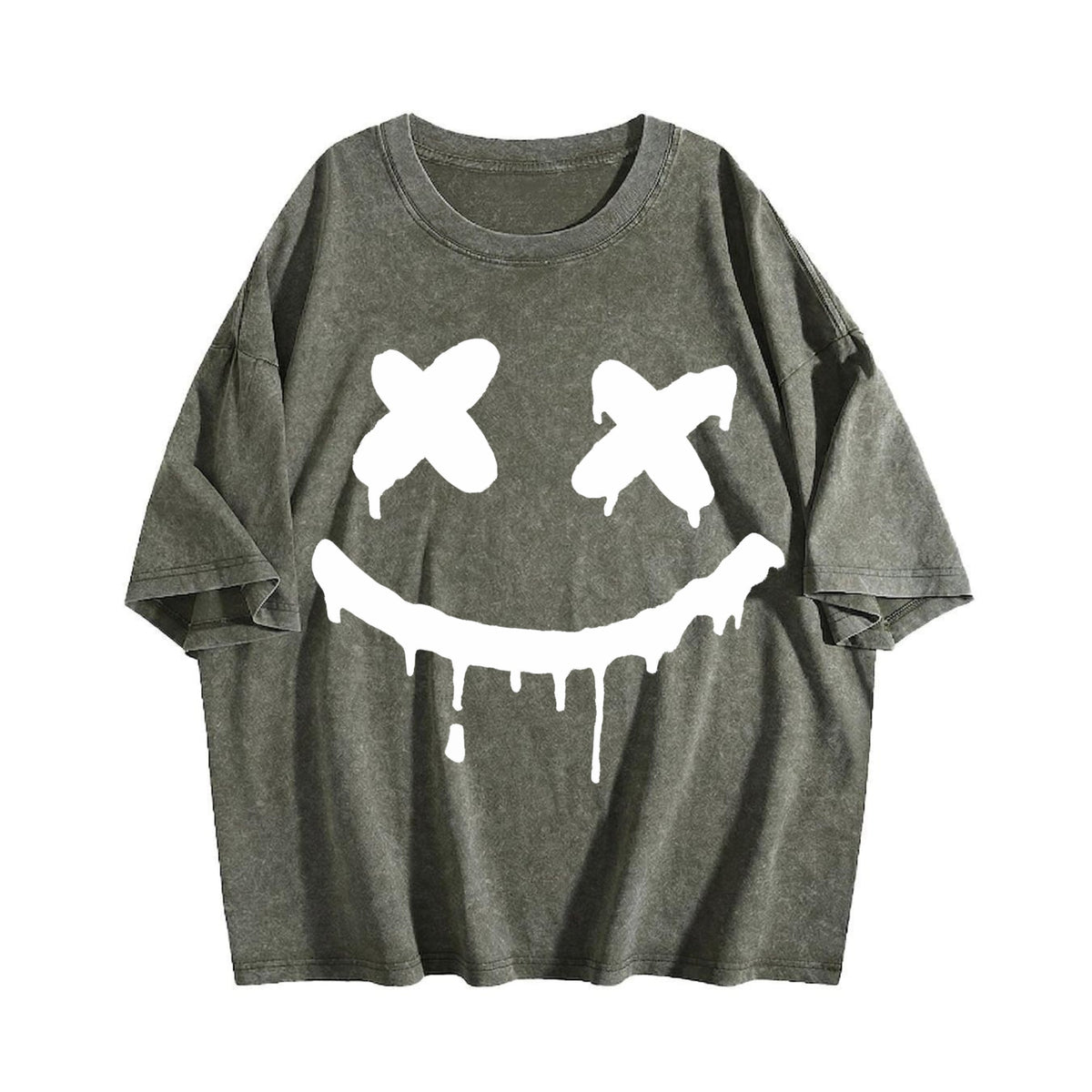 Minimal Drip Face X Eyes Muscle Tank Vintage Washed T-Shirt product image 4