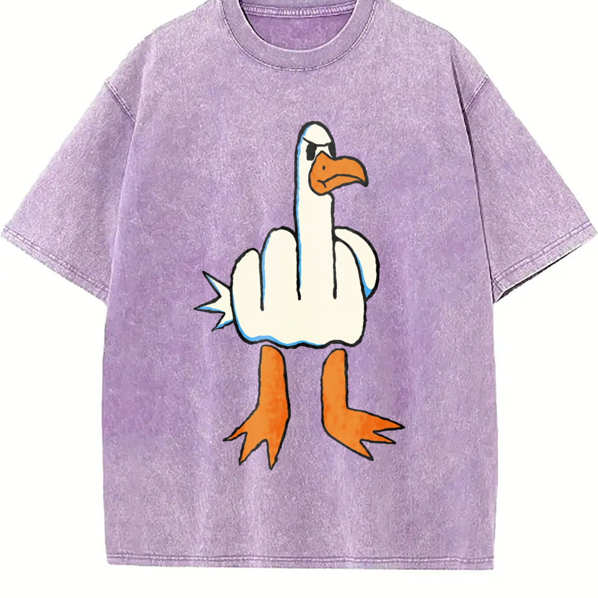 I Don't Give A Duck Middle Finger Funny Vintage Washed product image 6