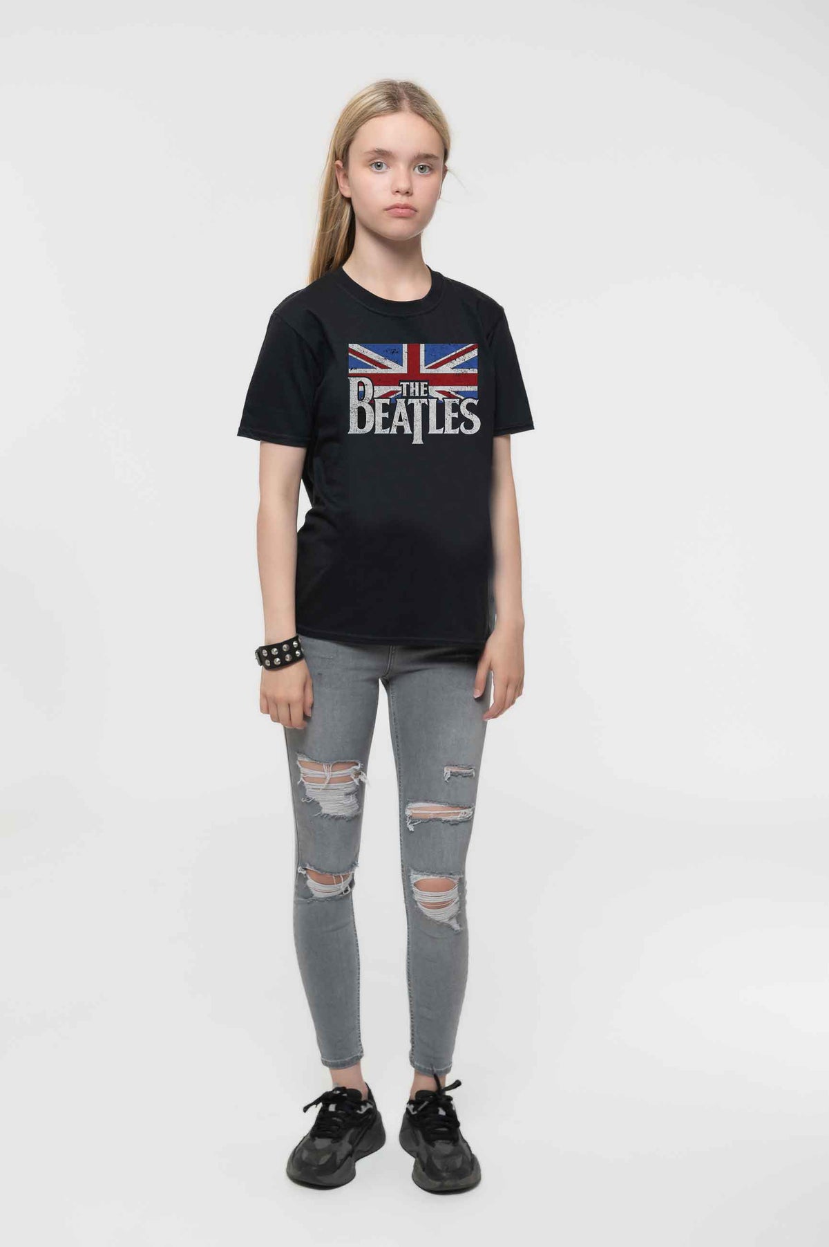 The Beatles Kids Drop T Logo Vintage Flag Tee product image 2