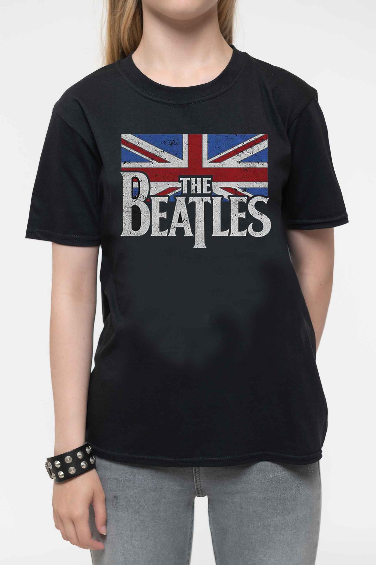 The Beatles Kids Drop T Logo Vintage Flag Tee product image 3