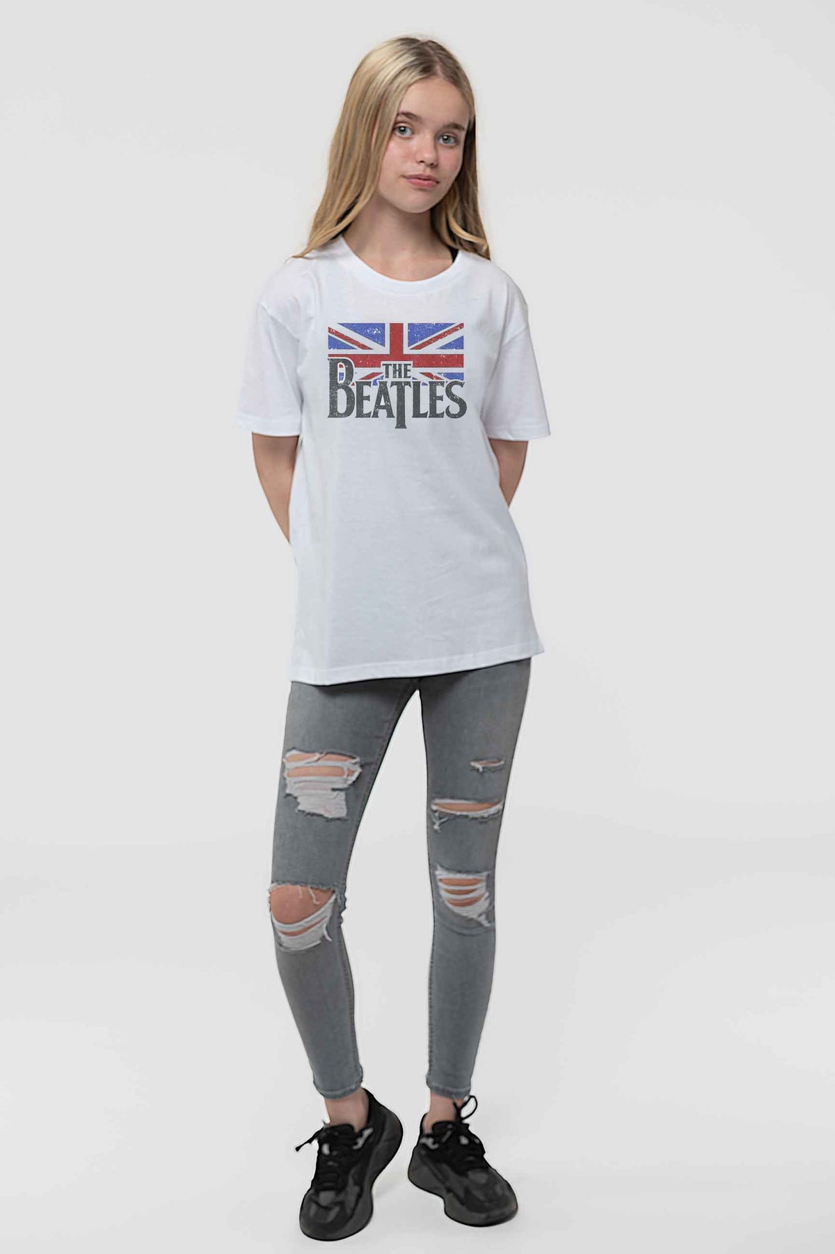 Logo & Vintage Flag Kids T Shirt product image 2