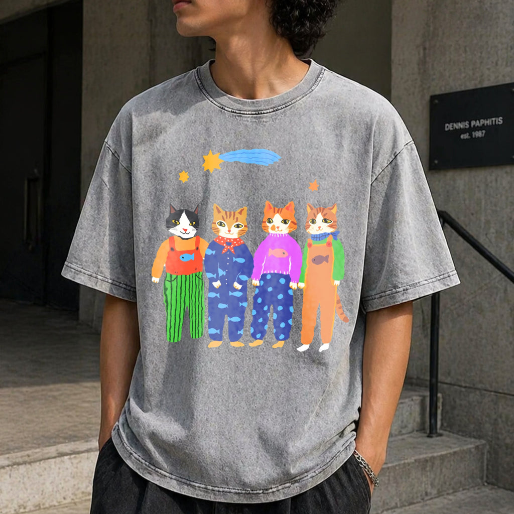 Cat Brothers Vintage Washed T-Shirt product image 5
