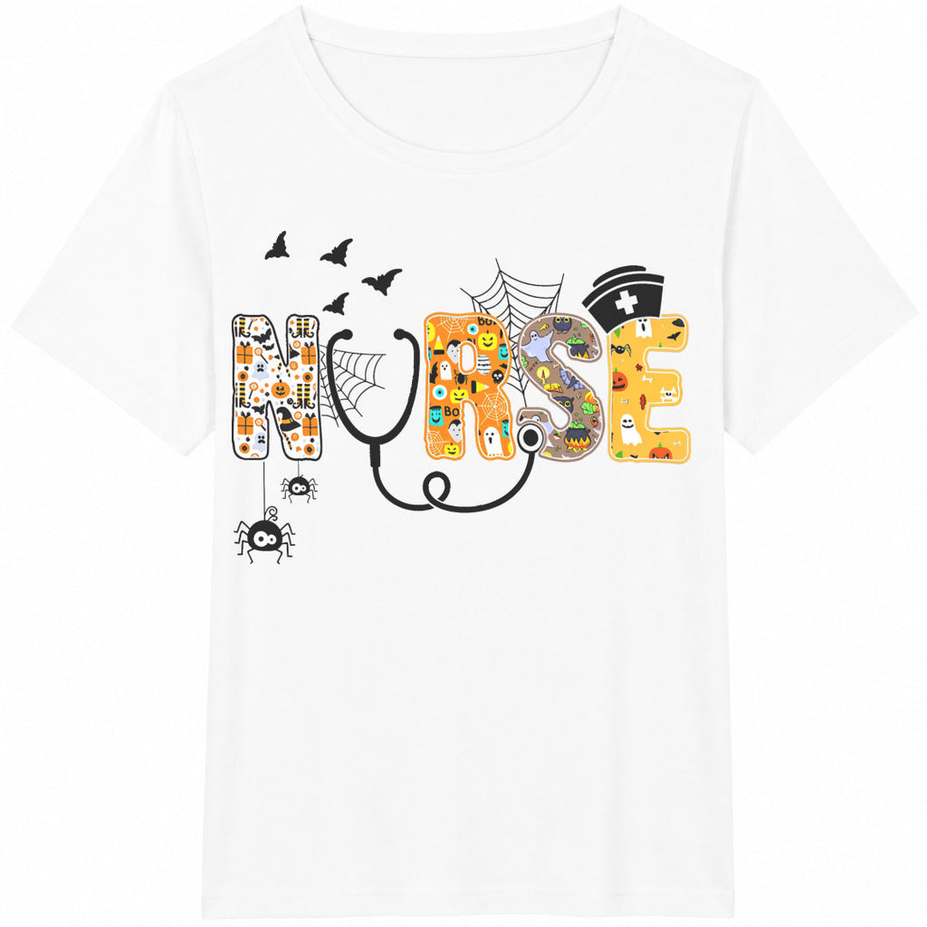 Halloween Nurse Cotton T-Shirt product image 2