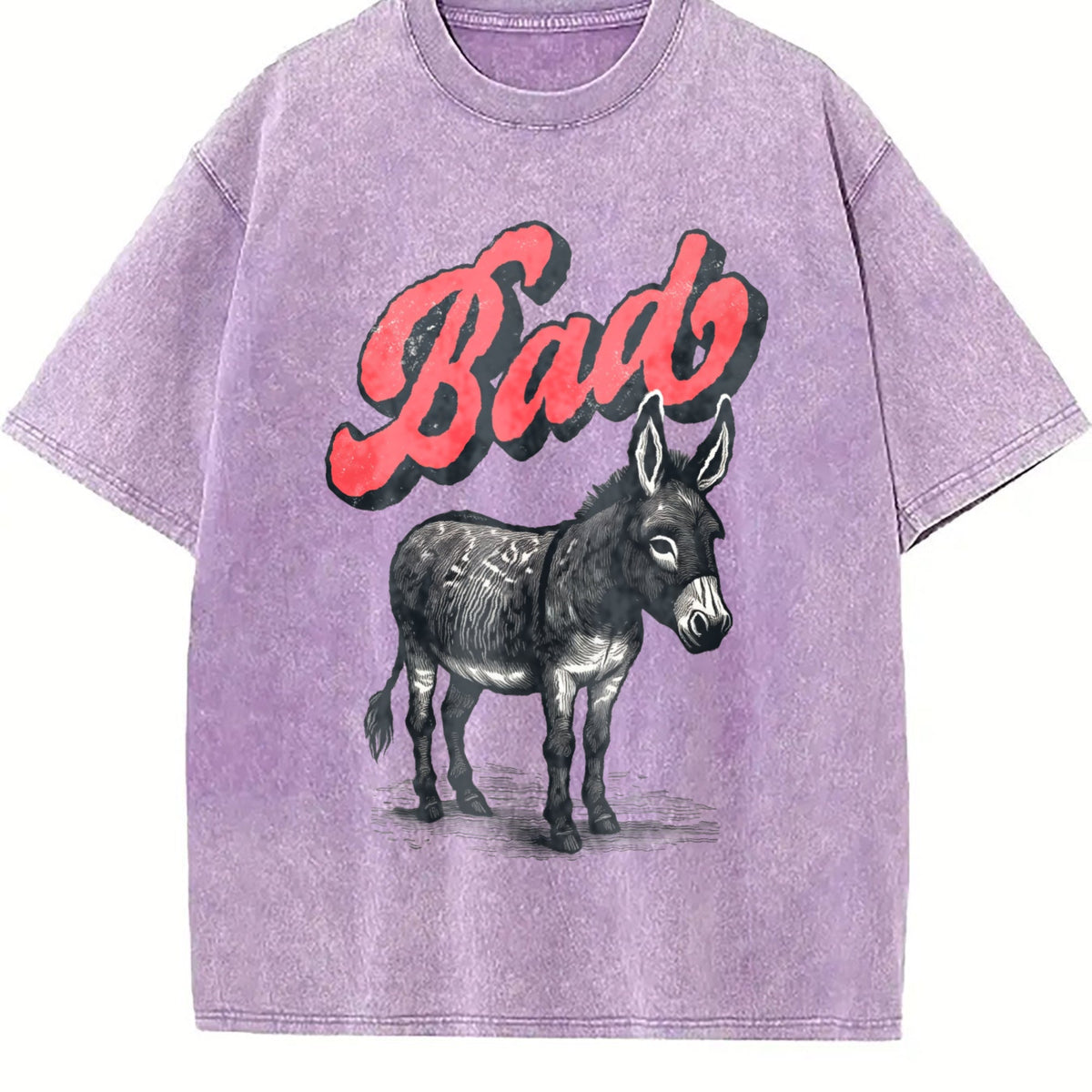 Funny Bad Ass Donkey 90s Vintage Washed T-Shirt product image 6
