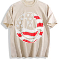 Funny American Flag Smile Sarcastic Fourth Of July Vintage product image 1