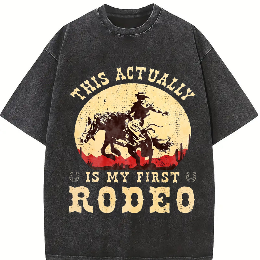 Western This Actually Is My First Rodeo Cowboy Vintage product image 2