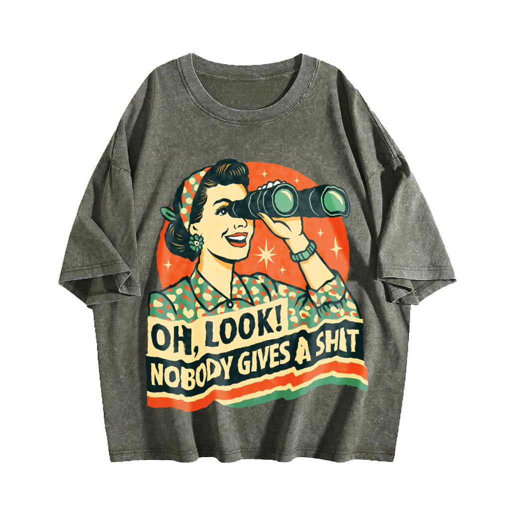 Nobody Cares Vintage Washed T-Shirt product image 4