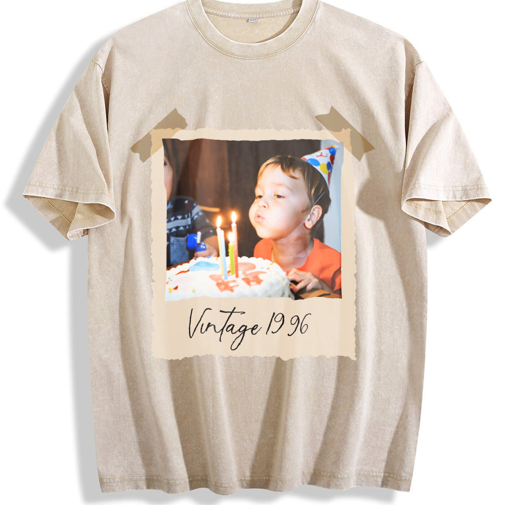 Photo And Year Vintage Washed T-Shirt product image 1