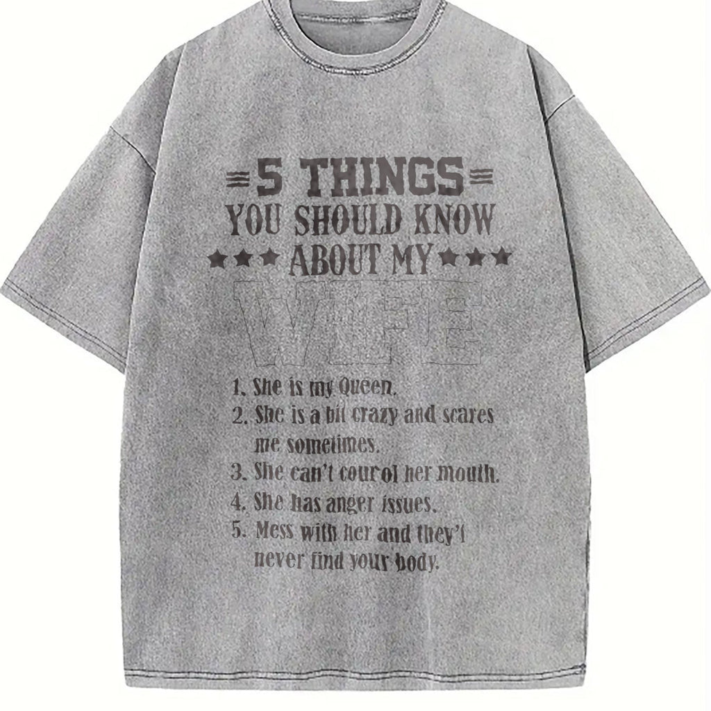 Funny Husband Vintage Washed T-Shirt product image 5