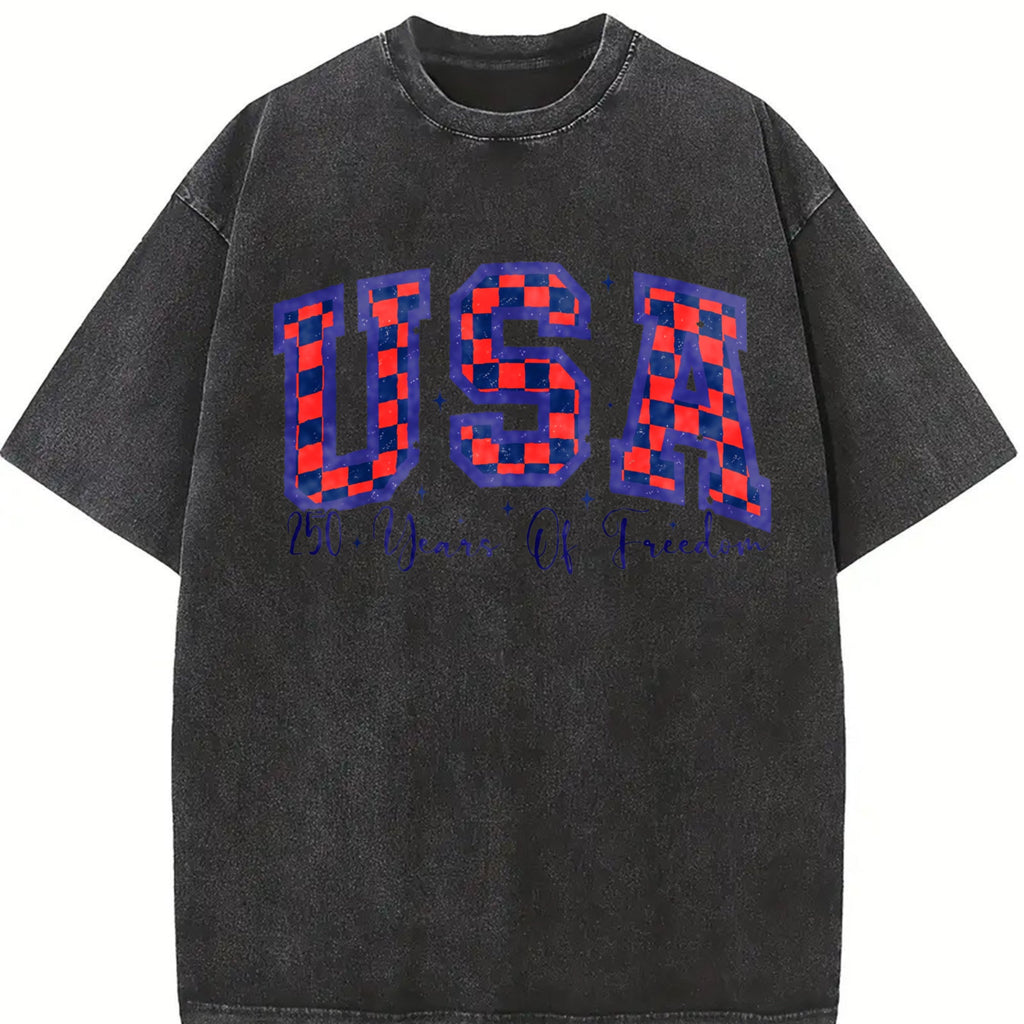 USA 1776-2026 Vintage Washed T-Shirt product image 2