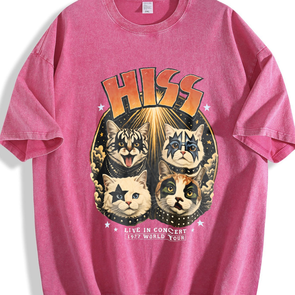 Hiss Cat Band Vintage Washed T-Shirt product image 7