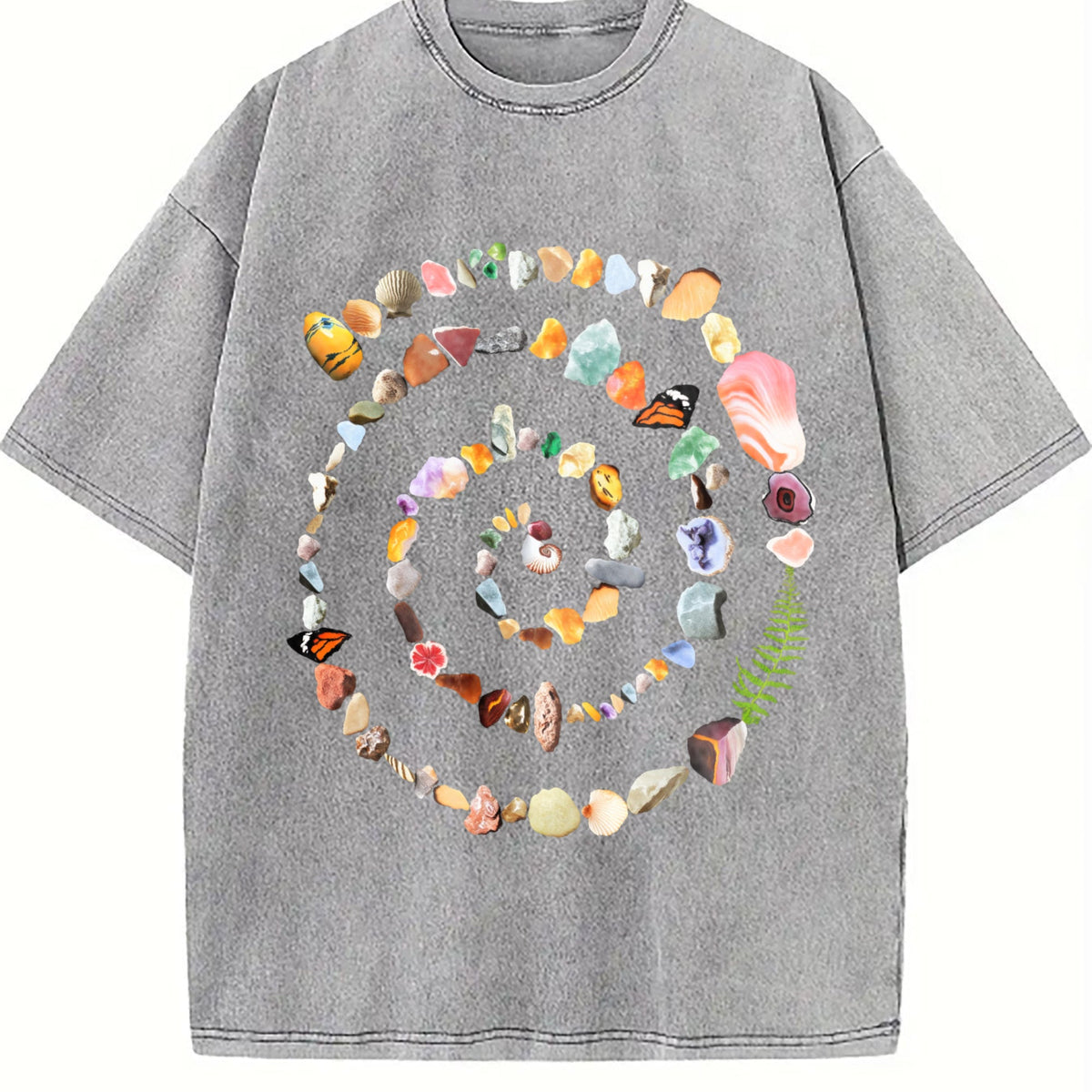 Nature Spiral 90s Vintage Washed T-Shirt product image 5