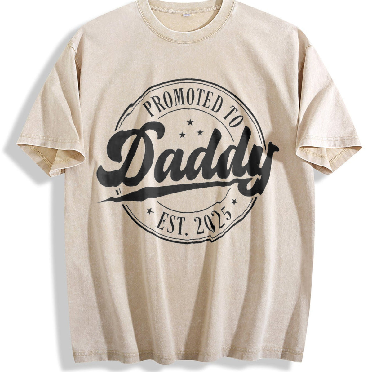 Promoted To Daddy Vintage Washed T-Shirt product image 1