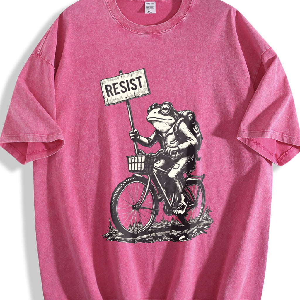 Resist Traveler Frog Vintage Washed T-Shirt product image 7