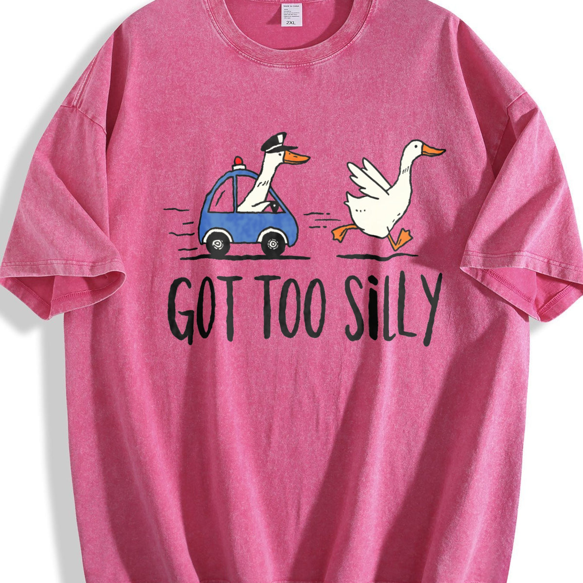 Silly Goose Funny 90s Vintage Washed T-Shirt product image 7