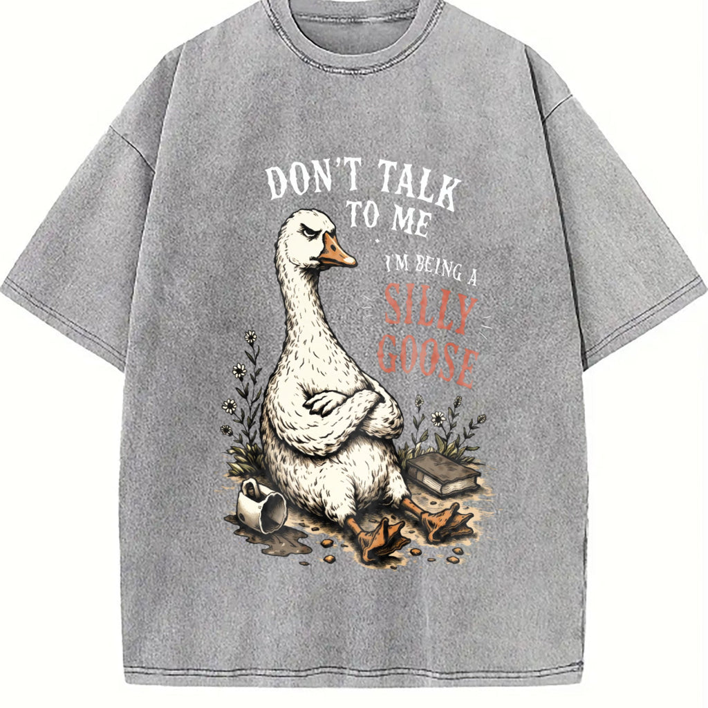 Silly Goose : Grumpy Vintage Washed T-Shirt product image 5