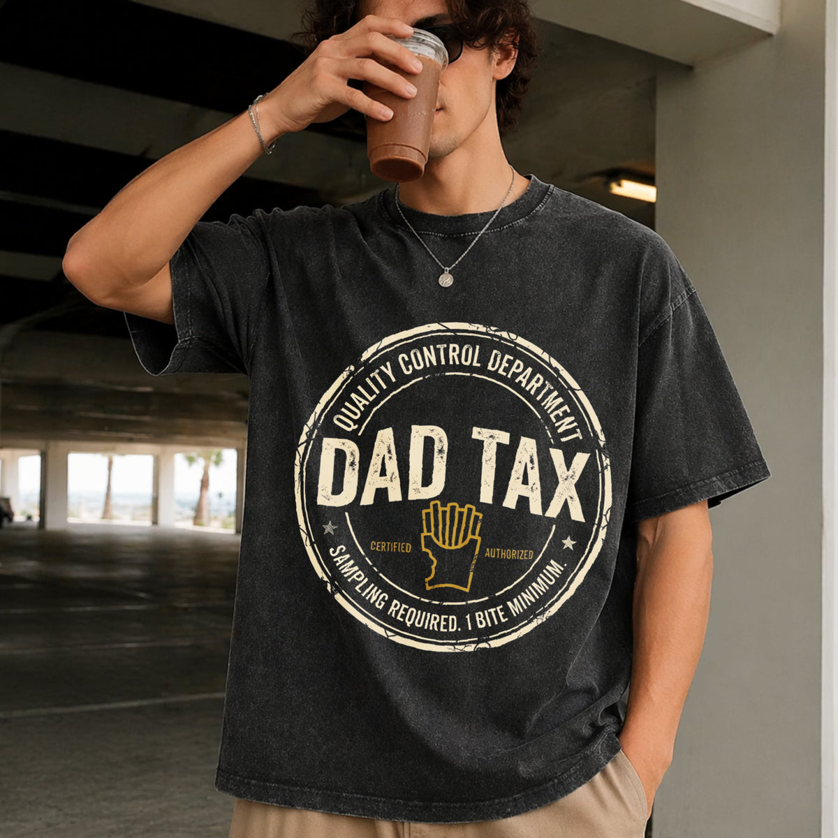 Dad Tax Vintage Washed T-Shirt product image 2