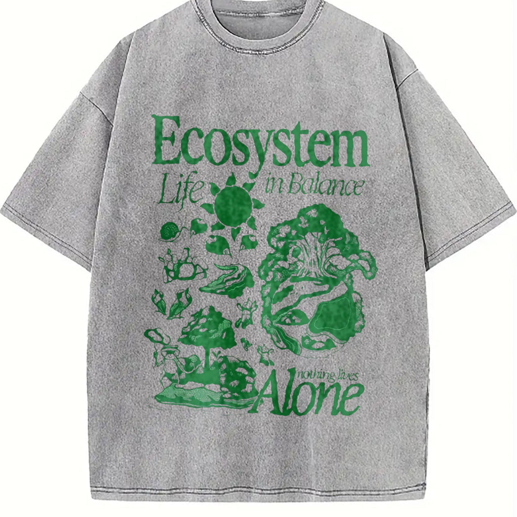 Ecosystem Biology Vintage Washed T-Shirt product image 5