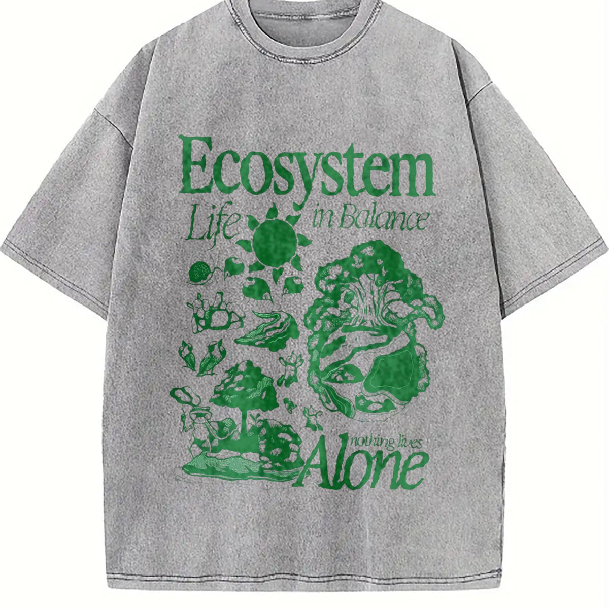 Ecosystem Biology Vintage Washed T-Shirt product image 5