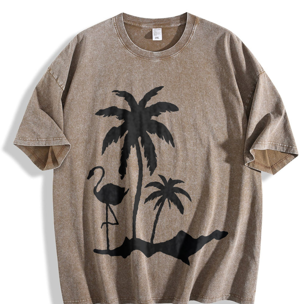 Tropical Palm Tree Vintage Washed T-Shirt product image 3