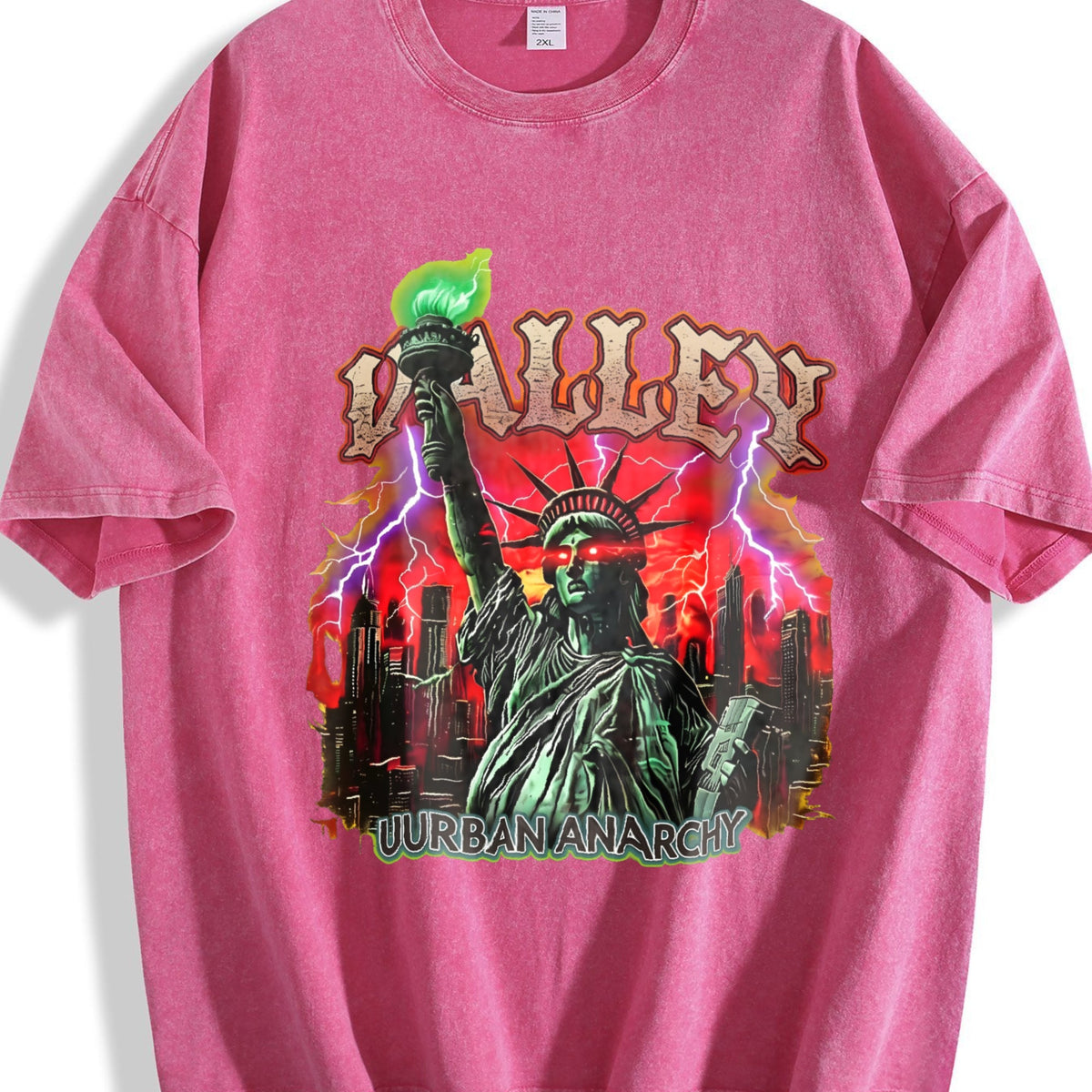Statue Of Liberty Anarchy Tank Vintage Washed T-Shirt product image 7