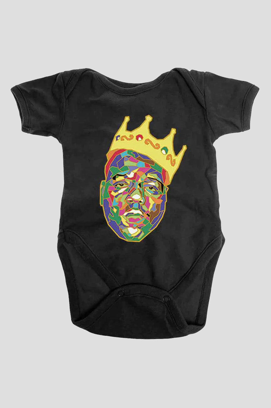 Biggie Smalls Crown Logo Baby Grow