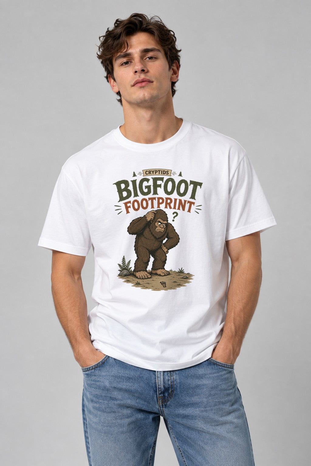 Bigfoot Footprint Cryptid Mystery Humor product image 1