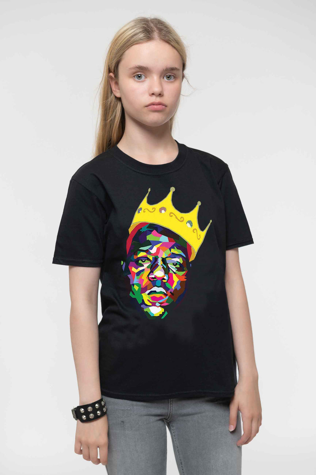 Biggie Smalls Kids Crown Portrait T Shirt product image 1