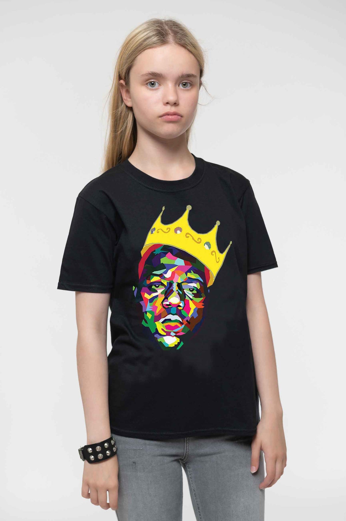 Biggie Smalls Kids Crown Portrait T Shirt product image 1