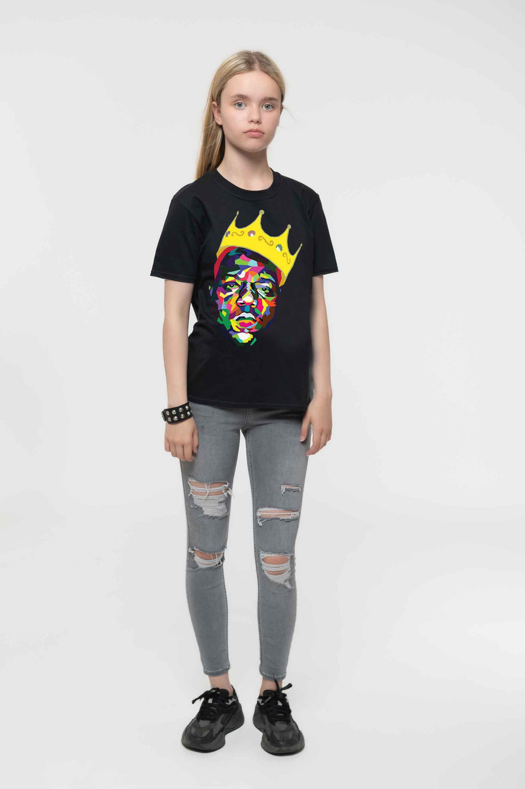 Biggie Smalls Kids Crown Portrait T Shirt product image 2