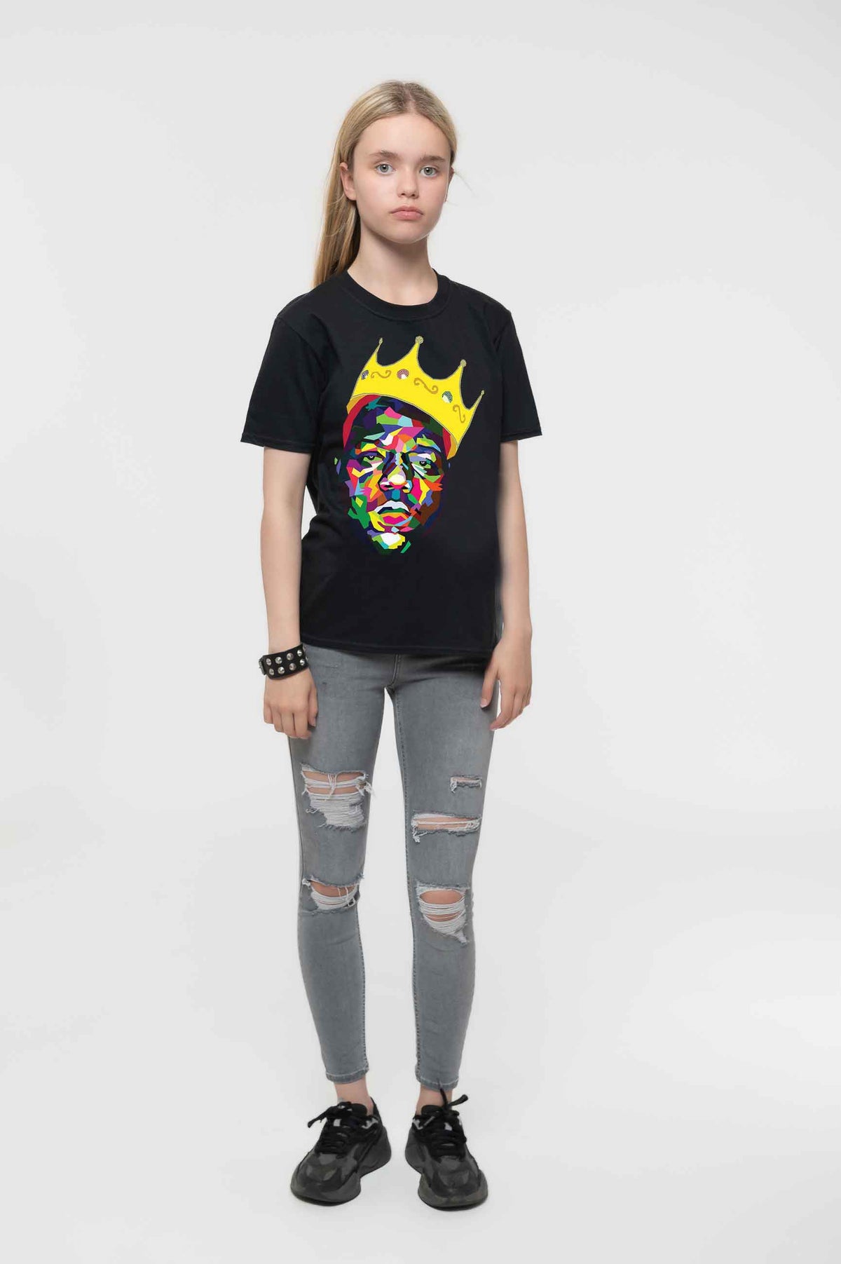 Biggie Smalls Kids Crown Portrait T Shirt product image 2