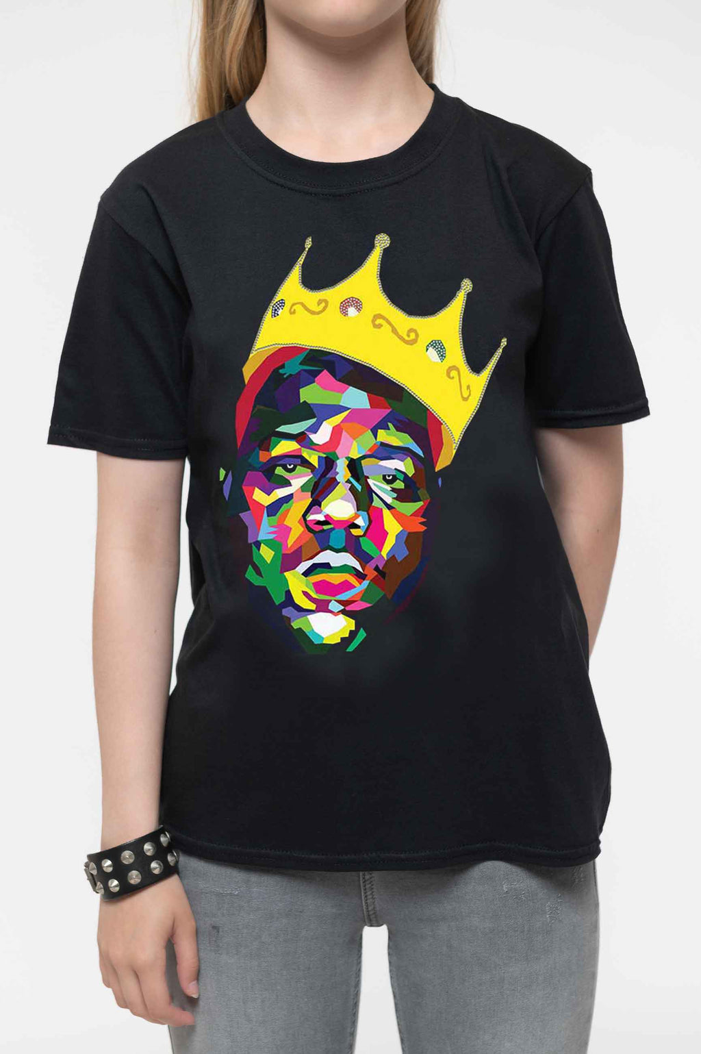 Biggie Smalls Kids Crown Portrait T Shirt product image 3
