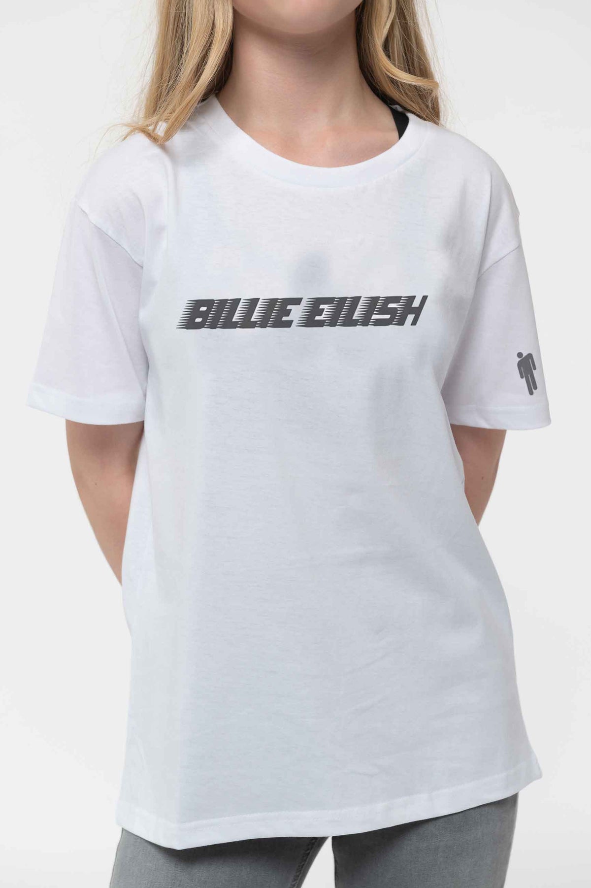 Billie Eilish Kids Black Racer Logo T Shirt product image 3