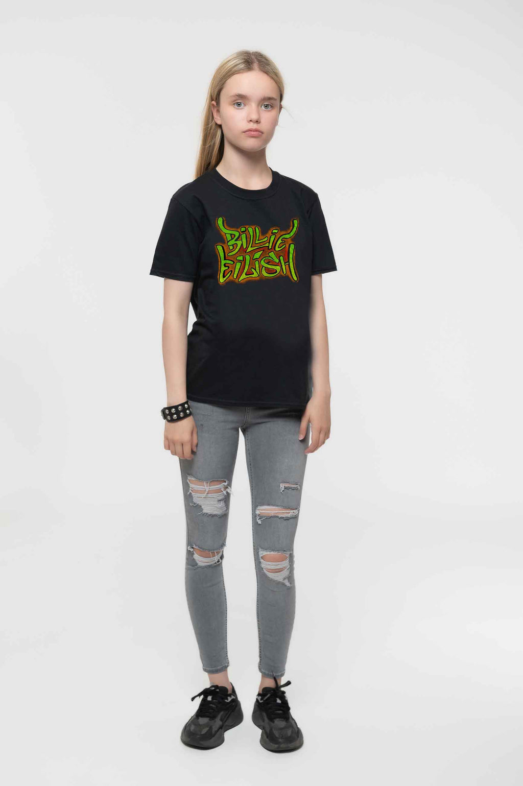 Billie Eilish Kids Graffiti Logo T Shirt product image 2